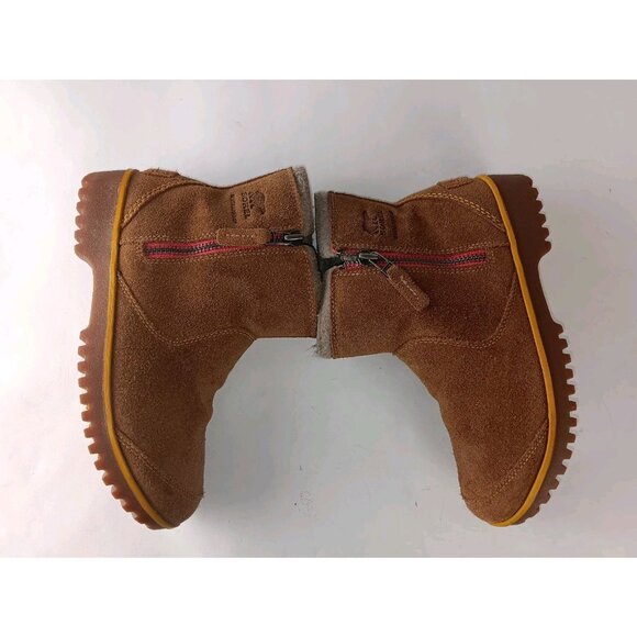 Sorel Meadow Women’s sz 8.5 Tan Brown Zip Waterproof Suede Boots NL2189 287 - Picture 5 of 14